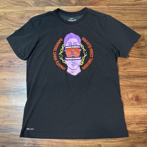 Nike Other - Nike Dri-FIT Mighty Shall Triumph T Shirt Men Size Large RARE Black Casual
